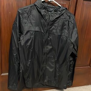 Black light weight windbreaker.